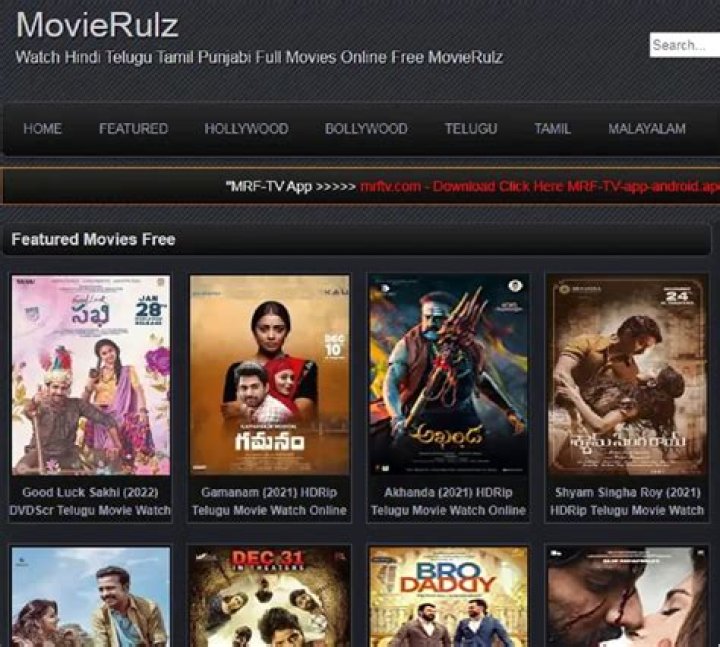 Movierulz: Latest Telugu Movies, Bollywood & Alternatives