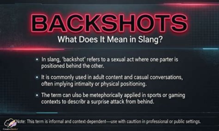 What Are "Backshots"? Unpacking a Popular Term's Various Uses